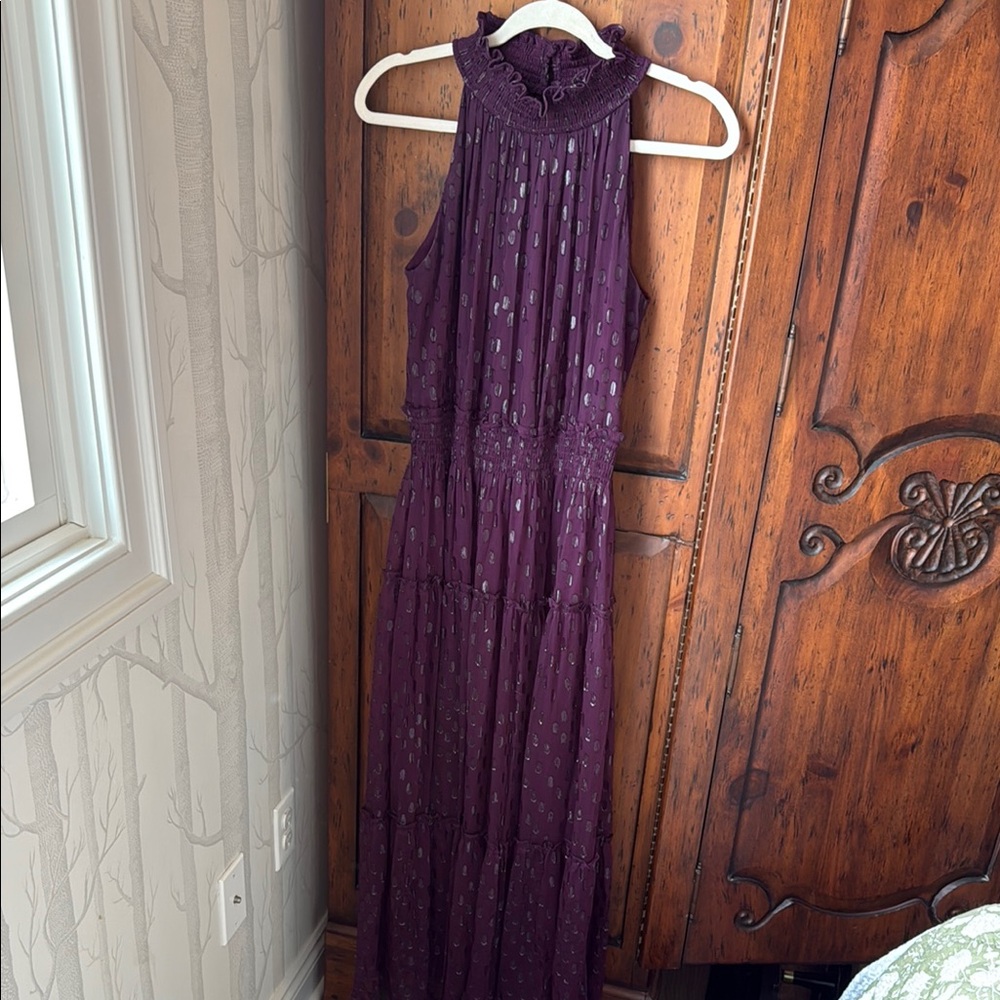 Purple Sleeveless Maxi Dress